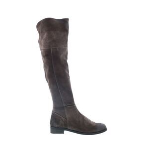 Via Studio Womens Camoscio Grigio Brown Boots (NWT)